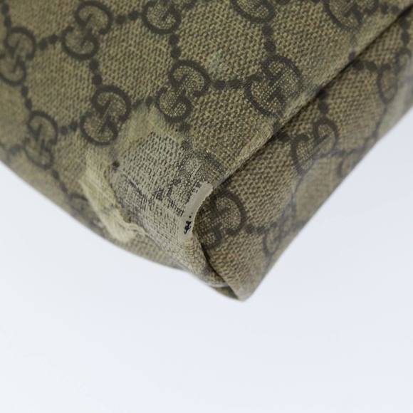 GUCCI GG Canvas Shoulder Bag Coated Canvas Beige Auth ti1728 - Picture 14 of 16